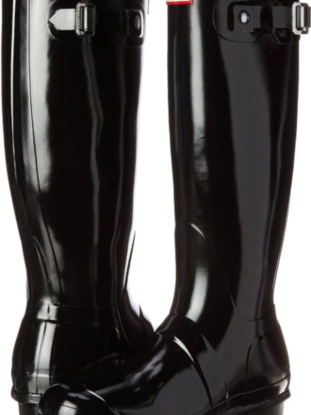 HUNTER | Women's Original Tall Rain Boots, Black Gloss,9 B(M) US